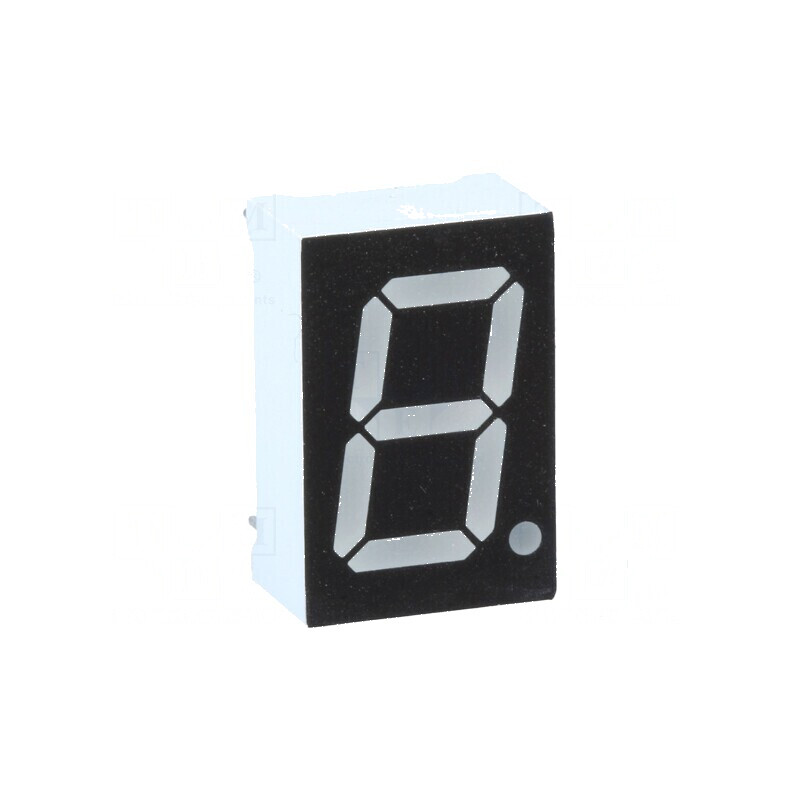 Afisaj LED 7 segmente 14.2mm 0.56" Nr. car: 1 ambră 60mcd | Electronic-mag.ro | Componente Electronice Afisaj LED 7 segmente 14.2mm 0.56" Nr. car: 1 ambră 60mcd | Electronic-mag.ro | Componente Electronice