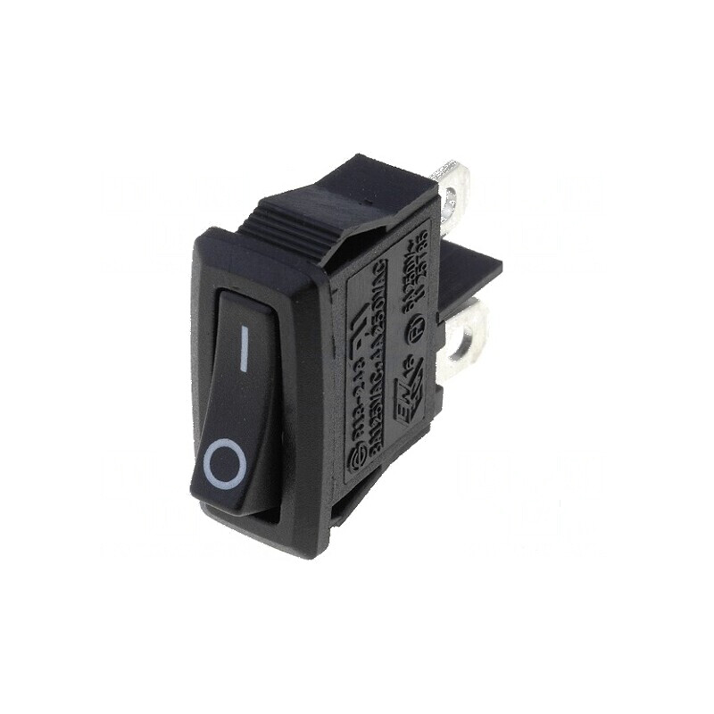 Rocker Switch SPST 2 ON-OFF 4A/250VAC Negru Fără R13-243-AC | Electronic-mag.ro | Componente Electronice