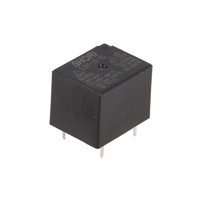 Releu electromagnetic SPDT 12VDC 15A | Electronic-mag.ro | Componente Electronice