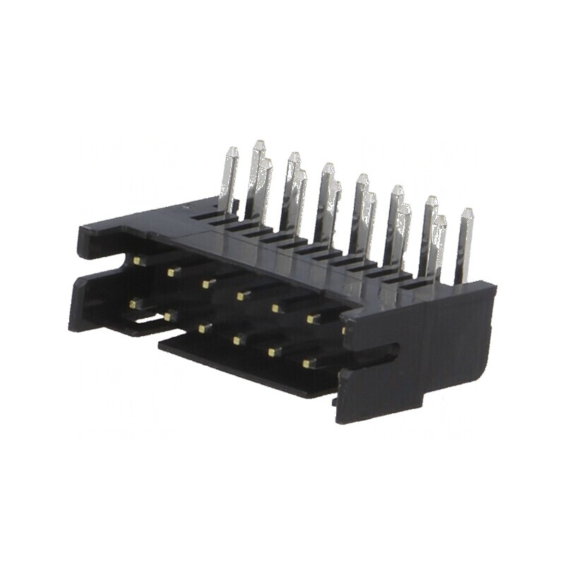 Conector PCB-cablu/PCB soclu tată PIN 14 DF11 Pas 2mm THT | Electronic-mag.ro | Componente Electronice
