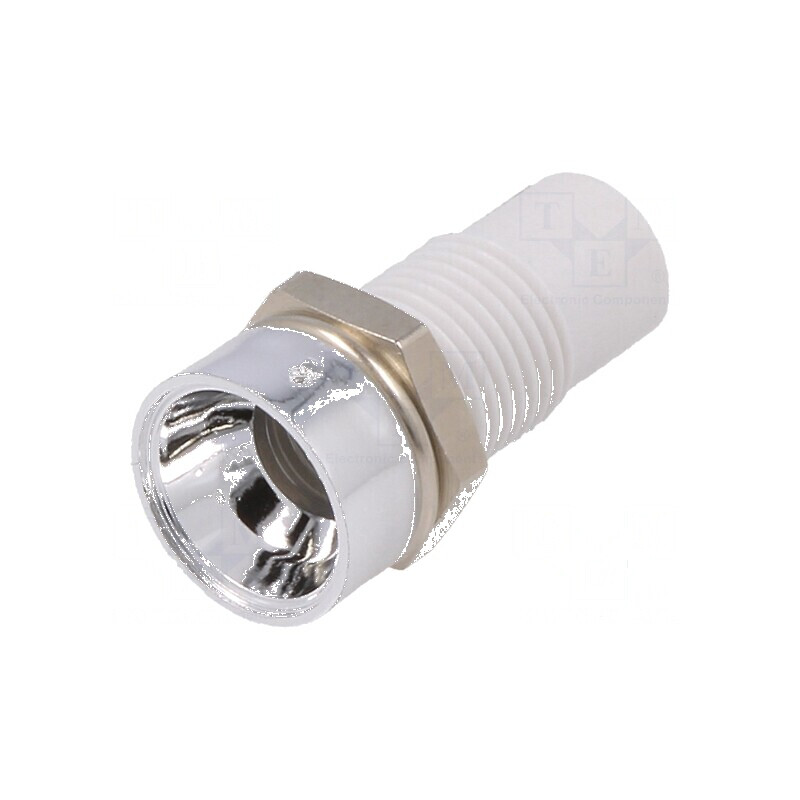 Lampă de control LED concav Ø8mm cu policarbonat și LED de 5mm | Electronic-mag.ro | Componente Electronice