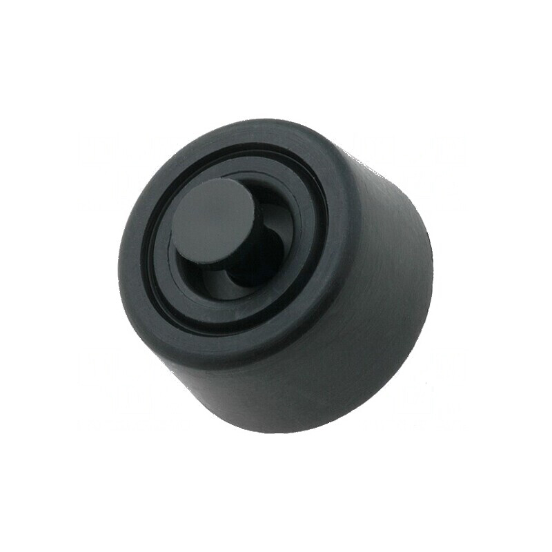 Picioruş montare rapidă neagră 8mm polietilenă | Electronic-mag.ro | Componente Electronice