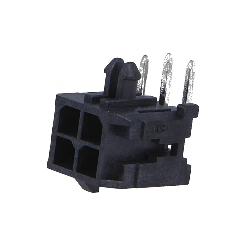 Conector cablu-placă soclu tată Micro-Fit 3.0 4 PIN THT | Electronic-mag.ro | Componente Electronice