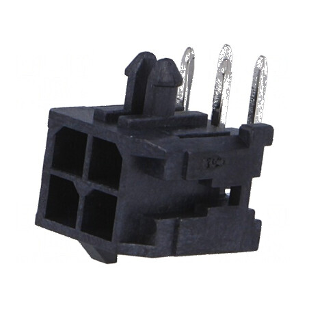 Conector cablu-placă soclu tată Micro-Fit 3.0 4 PIN THT | Electronic-mag.ro | Componente Electronice