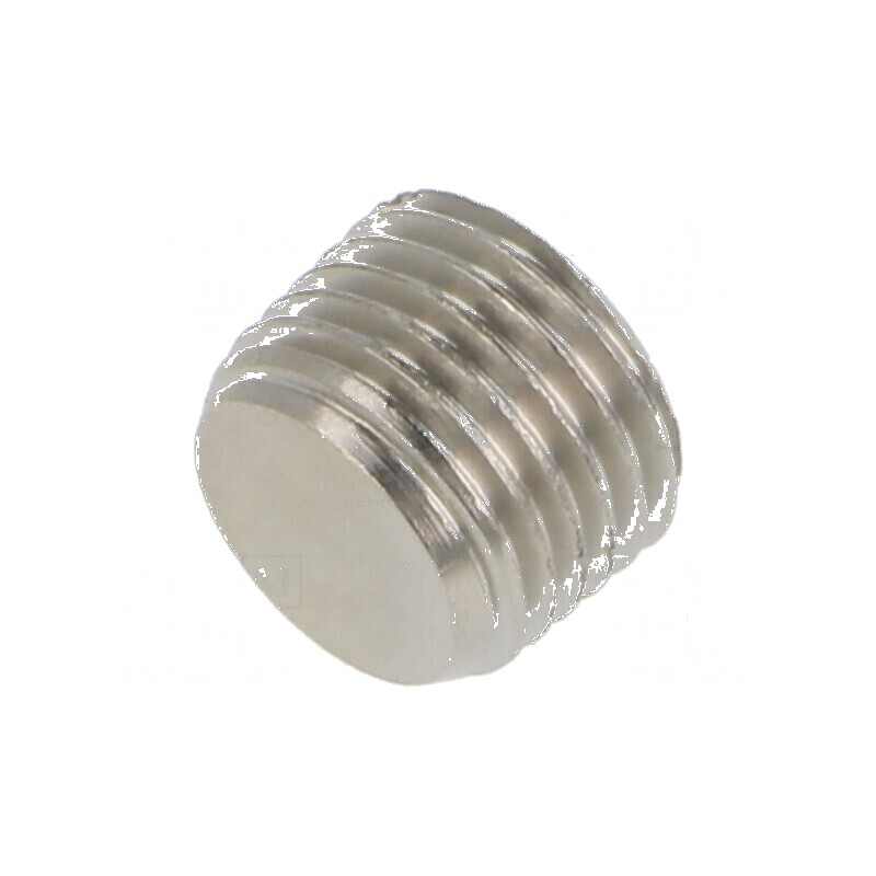 Dop filetat R 1/4 exterior alamă nichelată 10mm | Electronic-mag.ro | Componente Electronice