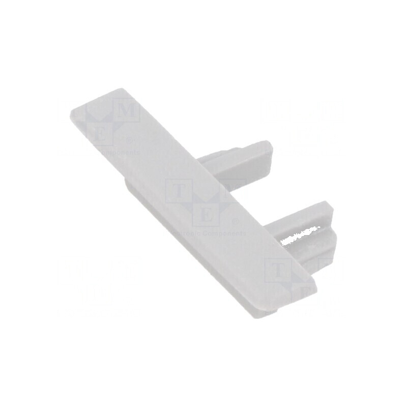 Obturator LED profil gri MICRO-NK cu orificiu | Electronic-mag.ro | Componente Electronice
