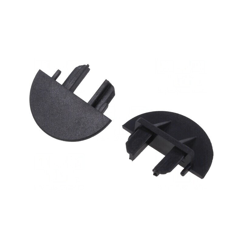 Obturator pentru profil LED negru MICRO-NK | Electronic-mag.ro | Componente Electronice
