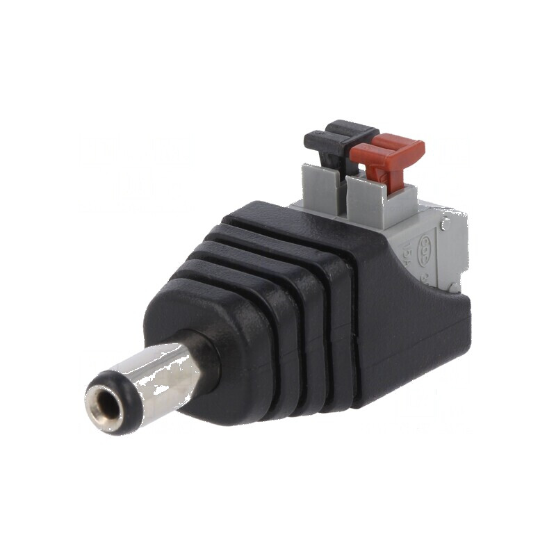 Adaptor 5,5/2,1mm cu bornă cu arc | Electronic-mag.ro | Componente Electronice