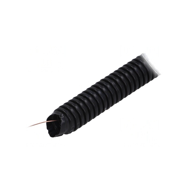 Tub de protecție PVC neagră 25mm L: 25m -25÷60°C | Electronic-mag.ro | Componente Electronice