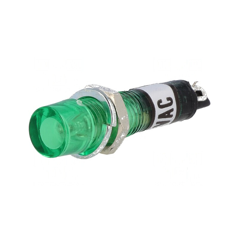 Lampă de control neon concav portocalie 230VAC pentru lipit | Electronic-mag.ro | Componente Electronice
