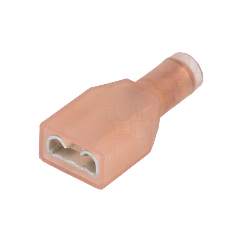 Terminal plat 6,3mm mamă 0,8mm 1÷1,5mm2 crimpat pe cablu | Electronic-mag.ro | Componente Electronice