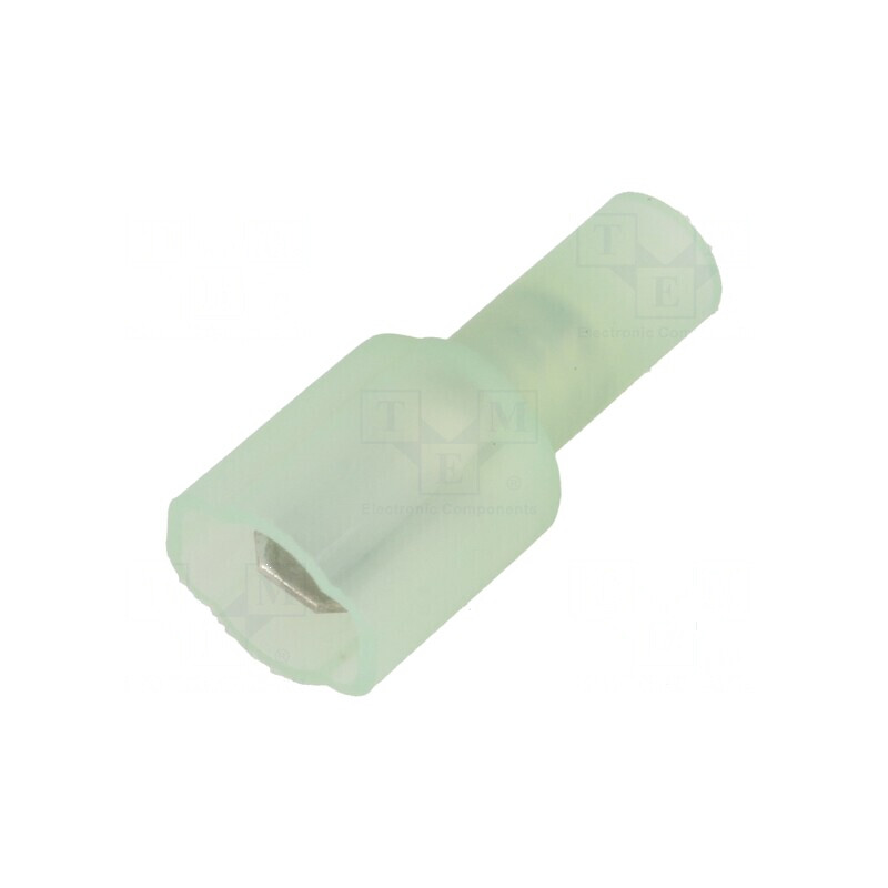 Terminal plat 4,8mm 0,5mm tată crimpat pe cablu izolată | Electronic-mag.ro | Componente Electronice