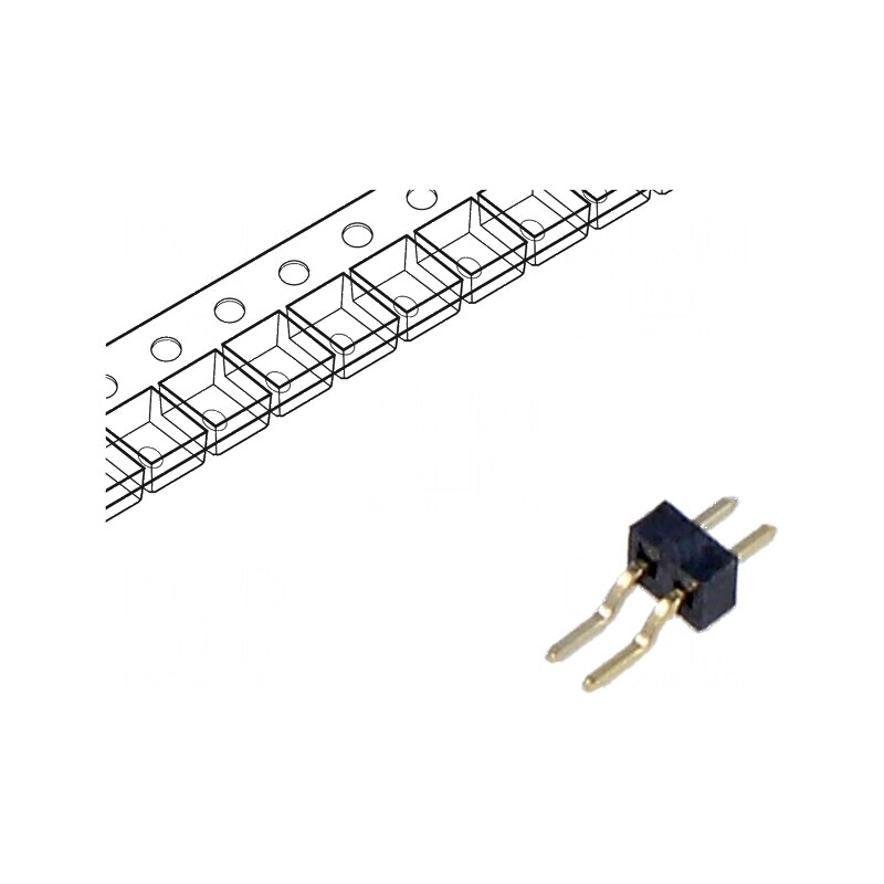 Conector şiruri pini tată 2 orizontale 1mm SMT | Electronic-mag.ro | Componente Electronice