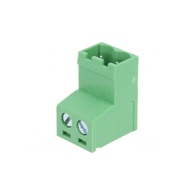 Regletă de conexiuni deconectabilă 5,08mm cu 2 piste drept mufe | Electronic-mag.ro | Componente Electronice