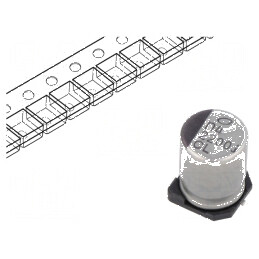 Condensator electrolitic low ESR SMD 2200uF 6.3V 400Ω | Electronic-mag.ro | Componente Electronice