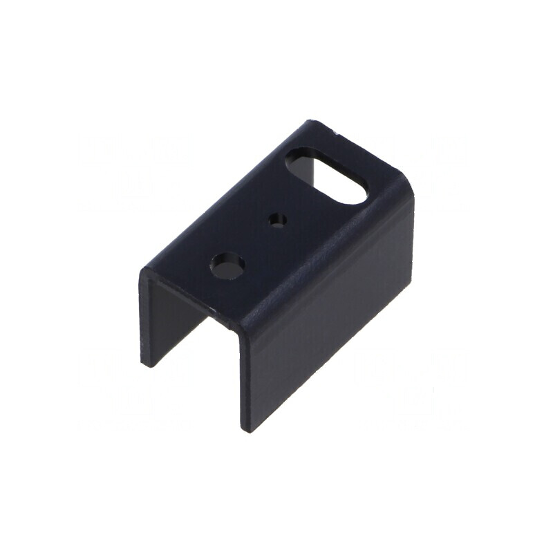 Radiator extrudat U SOT32 TO126 TO220 negru 25mm x 14mm | Electronic-mag.ro | Componente Electronice