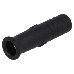 Conector banană 2mm soclu 10A 30VAC 60VDC negru 18,1mm | Electronic-mag.ro | Componente Electronice