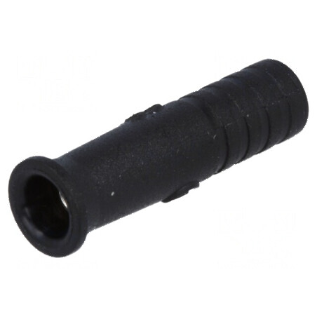 Conector banană 2mm soclu 10A 30VAC 60VDC negru 18,1mm | Electronic-mag.ro | Componente Electronice