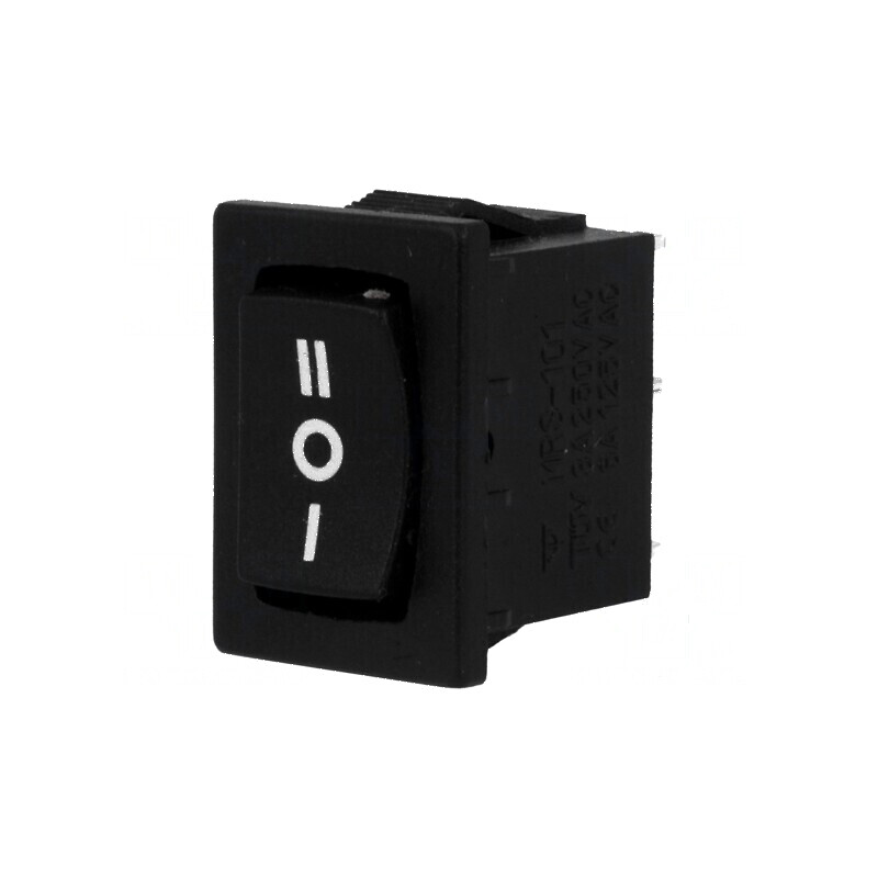 Rocker SP3T 3A/250VAC Negru ON-OFF-ON | Electronic-mag.ro | Componente Electronice Rocker SP3T 3A/250VAC Negru ON-OFF-ON | Electronic-mag.ro | Componente Electronice