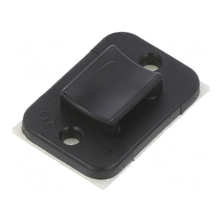 Element de susținere autoadeziv poliamidă UL94V-2, negru | Electronic-mag.ro | Componente Electronice