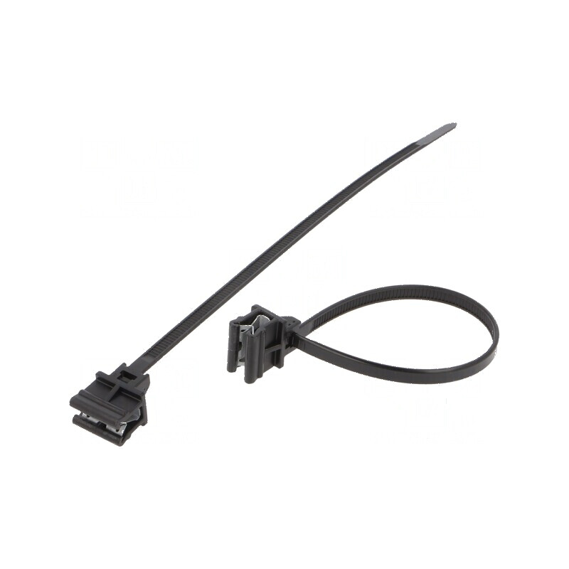 Colier de strângere cu fixare pentru margini 160mm x 4,6mm | Electronic-mag.ro | Componente Electronice