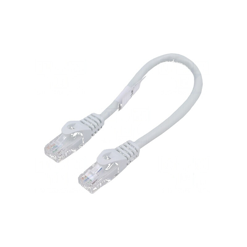 Patch cord U/UTP 6 litat CCA PVC gri 0,25m 26AWG | Electronic-mag.ro | Componente Electronice Patch cord U/UTP 6 litat CCA PVC gri 0,25m 26AWG | Electronic-mag.ro | Componente Electronice