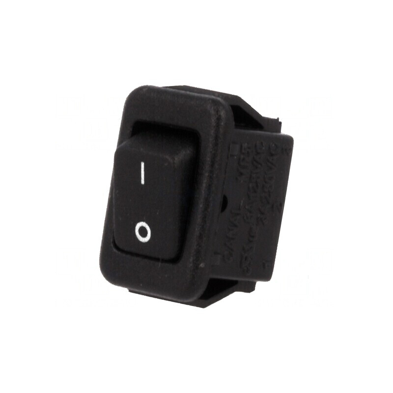 Rocker SPST ON-OFF 3A/250VAC negru UL94V-2 | Electronic-mag.ro | Componente Electronice