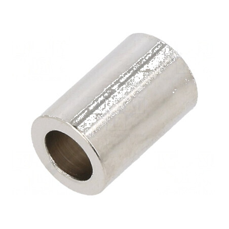 Manşon distanţier cilindric 15mm alamă nichel 10mm diametru exterior | Electronic-mag.ro | Componente Electronice