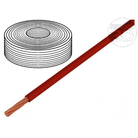 Cablu electric LifY 1x0,5mm2 litat Cu PVC roșu 300V 500V -15÷80°C | Electronic-mag.ro | Componente Electronice