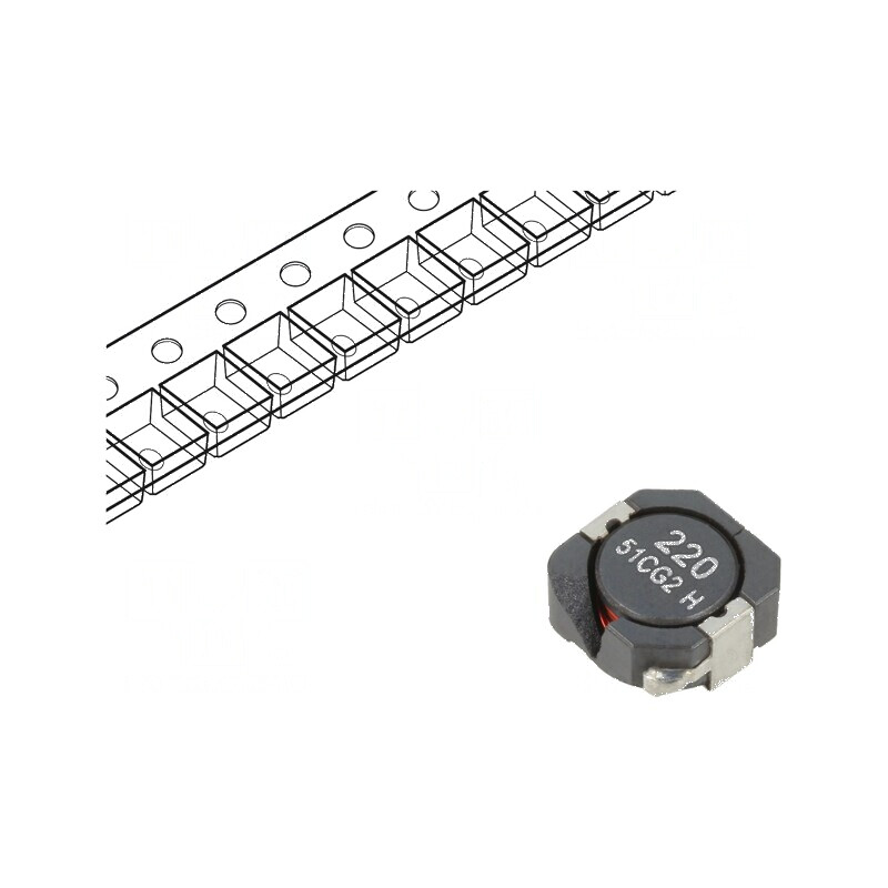 Inductor SMD 23,5uH 3,12A 39mΩ ±30% Isat 3A | Electronic-mag.ro | Componente Electronice Inductor SMD 23,5uH 3,12A 39mΩ ±30% Isat 3A | Electronic-mag.ro | Componente Electronice