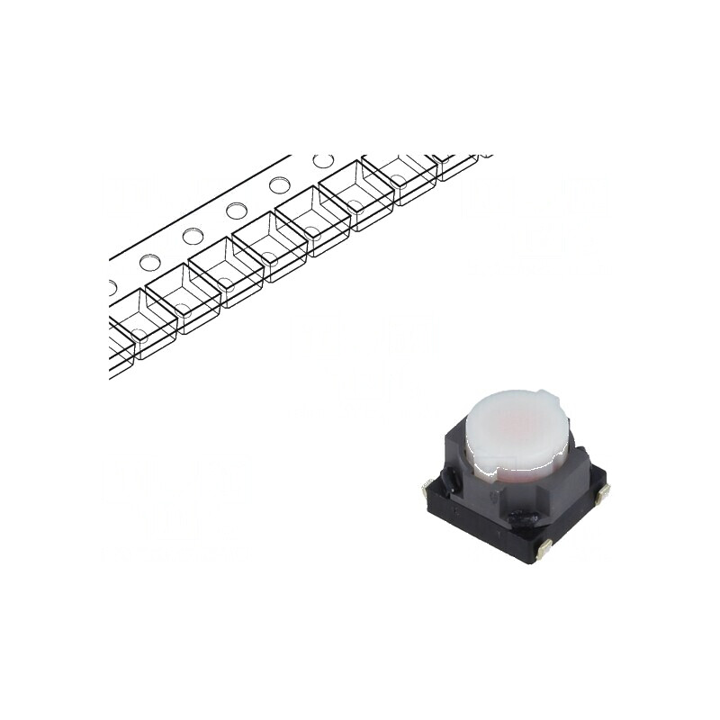 Microîntrerupător TACT SPST 0,02A 15VDC SMT fără 3,5mm | Electronic-mag.ro | Componente Electronice