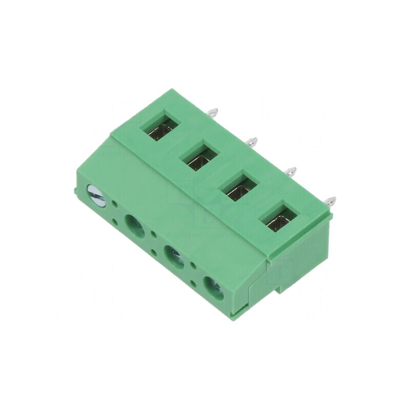 Regletă de conexiuni pentru PCB 90° 4 piste 16A 7,5mm | Electronic-mag.ro | Componente Electronice