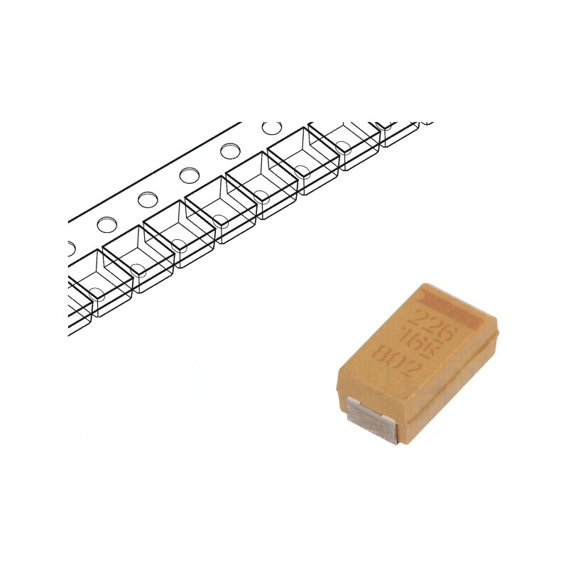Condensator Tantal Low ESR 22uF 16VDC SMD C 2312 ±10% | Electronic-mag.ro | Componente Electronice Condensator Tantal Low ESR 22uF 16VDC SMD C 2312 ±10% | Electronic-mag.ro | Componente Electronice