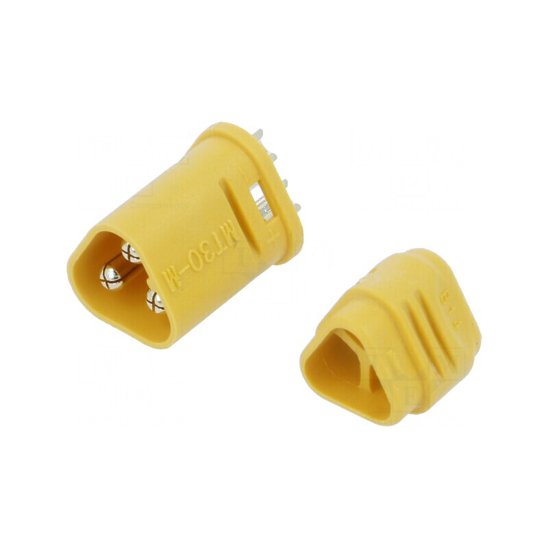 Conector alimentare DC MT30 tată 3 pini cablu lipire | Electronic-mag.ro | Componente Electronice