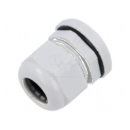 Garnitură etanșare PG21 poliamidă gri deschis | Electronic-mag.ro | Componente Electronice