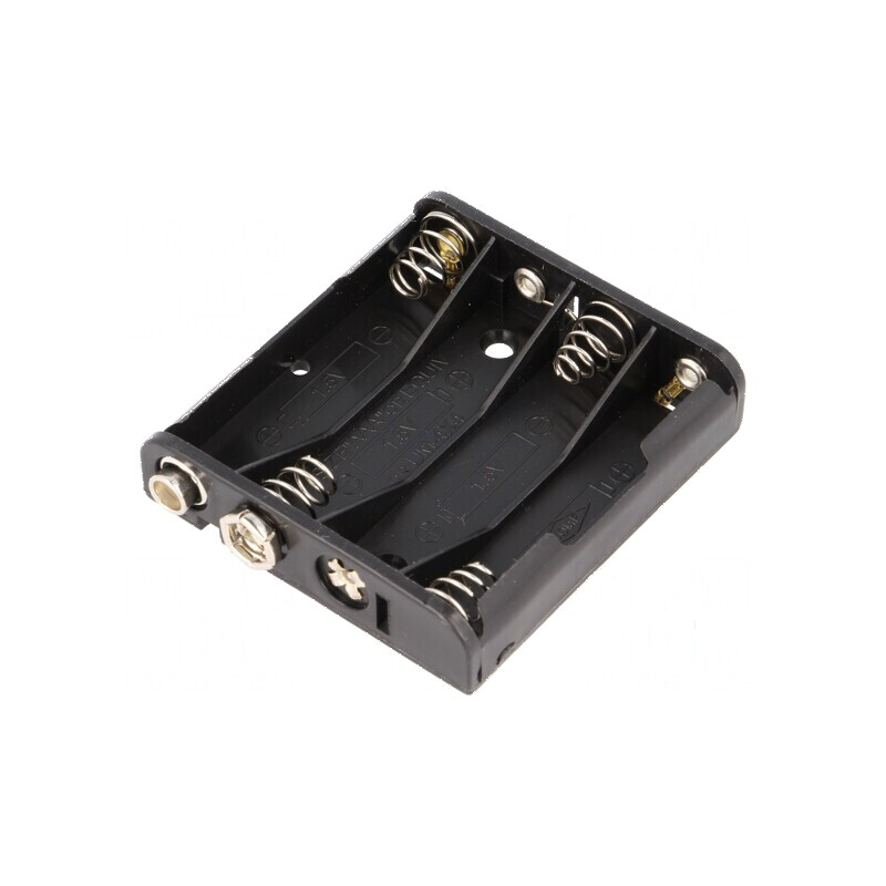 Suport baterii AAA R3 tip 6F22 negru - 4 bucăți | Electronic-mag.ro | Componente Electronice Suport baterii AAA R3 tip 6F22 negru - 4 bucăți | Electronic-mag.ro | Componente Electronice