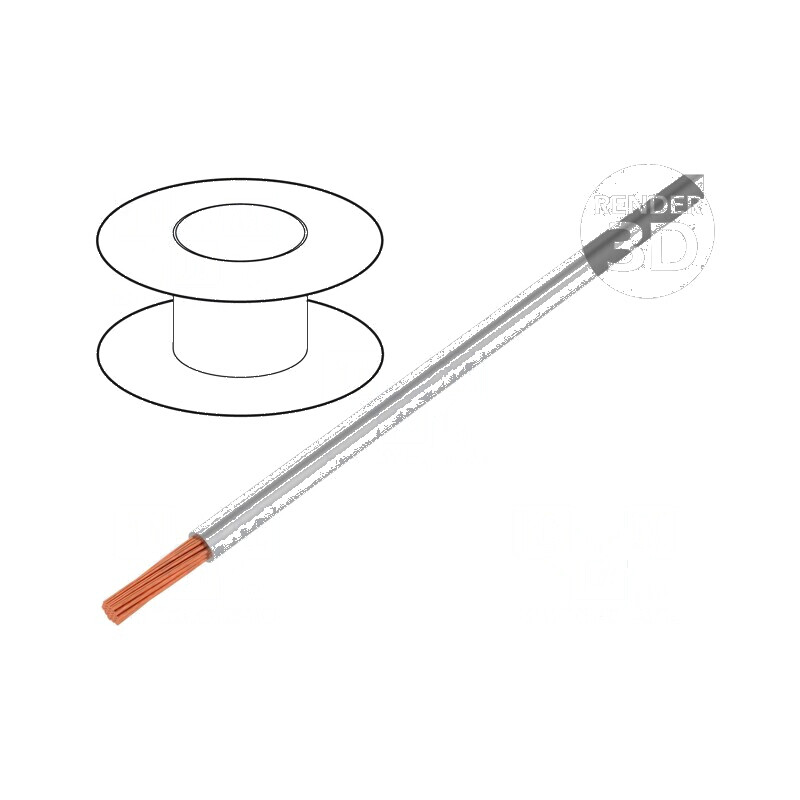 Cablu H05V-K LgY 0,75mm² PVC gri 100m 300V 500V | Electronic-mag.ro | Componente Electronice