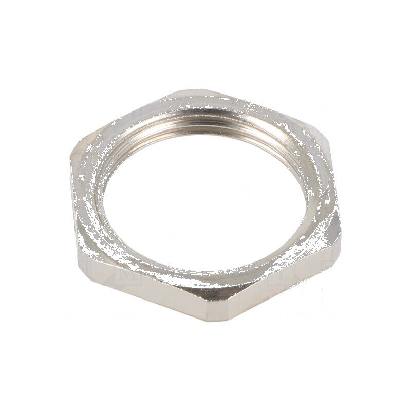 Piuliță M25 alamă 30mm filet metric pas 1,5 Entrelec | Electronic-mag.ro | Componente Electronice