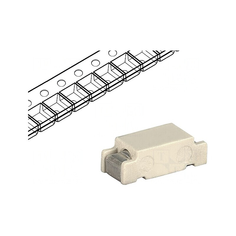 Siguranţă întârziere 2A 250VAC 125VDC SMD cupru | Electronic-mag.ro | Componente Electronice