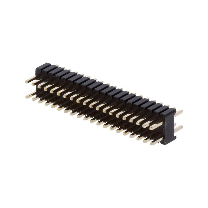 Conector şir pini tată 40 PIN 1,27mm THT drept | Electronic-mag.ro | Componente Electronice