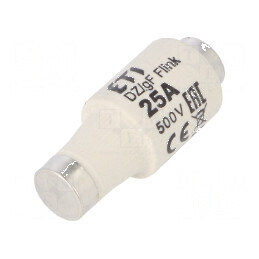 Siguranţă ardere rapidă ceramică 25A 500VAC 440VDC | Electronic-mag.ro | Componente Electronice