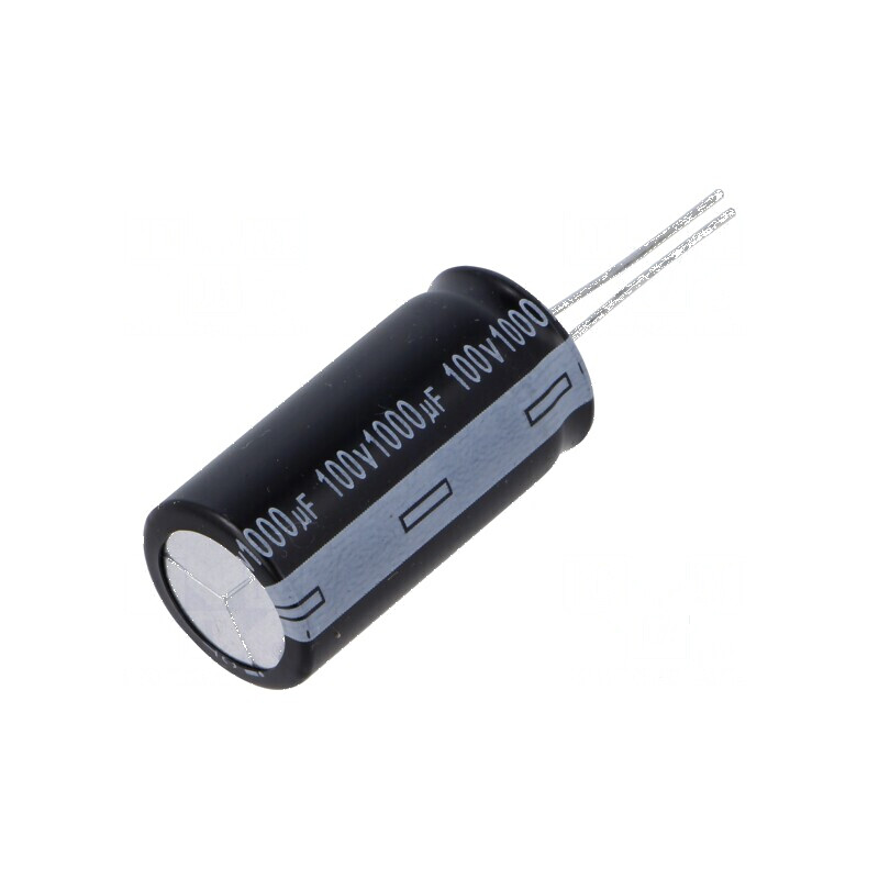Condensator electrolitic THT 1000uF 100V 18x35mm ±20% | Electronic-mag.ro | Componente Electronice