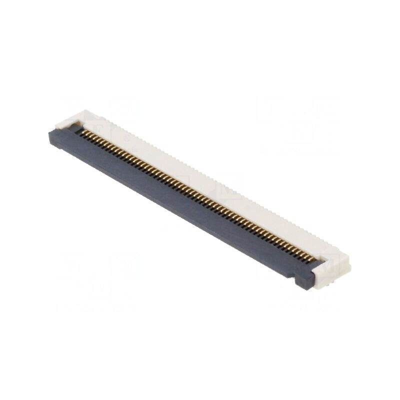 Conector FFC/FPC Orizontal 60 PIN ZIF SMT 50V 0,4A -25÷85°C | Electronic-mag.ro | Componente Electronice