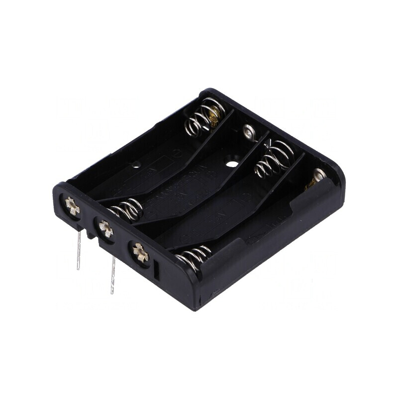 Suport baterii AAA, R3 pentru PCB neagră, 4 sloturi | Electronic-mag.ro | Componente Electronice Suport baterii AAA, R3 pentru PCB neagră, 4 sloturi | Electronic-mag.ro | Componente Electronice