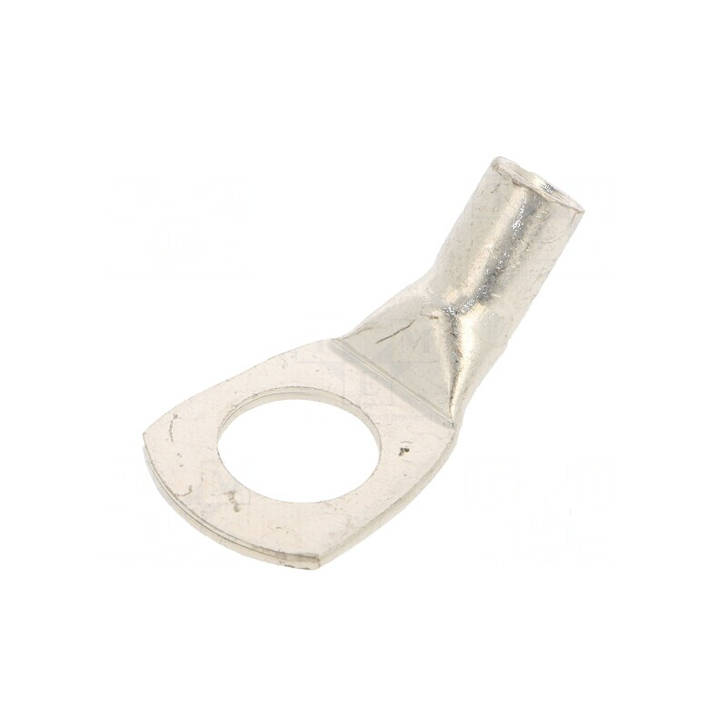 Vârf inelar tubular M10 10mm² crimpat 45° | Electronic-mag.ro | Componente Electronice