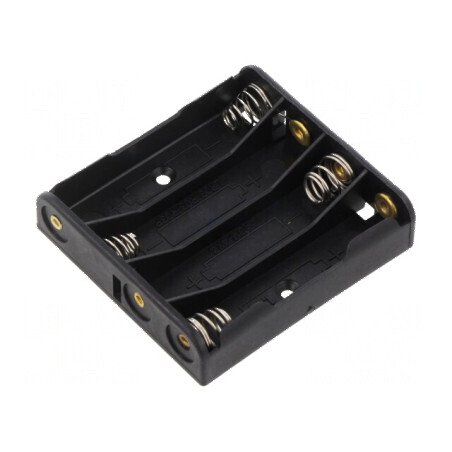 Suport AAA R3 pentru lipire neagră cu 4 urechi | Electronic-mag.ro | Componente Electronice
