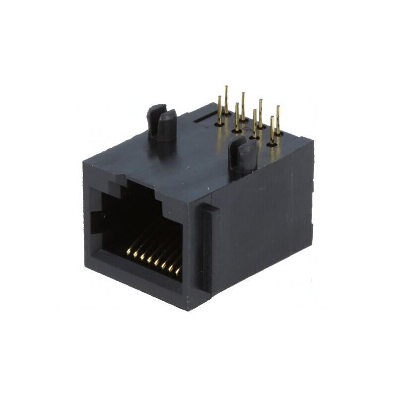 Conector RJ45 soclu 8p8c THT 90° | Electronic-mag.ro | Componente Electronice