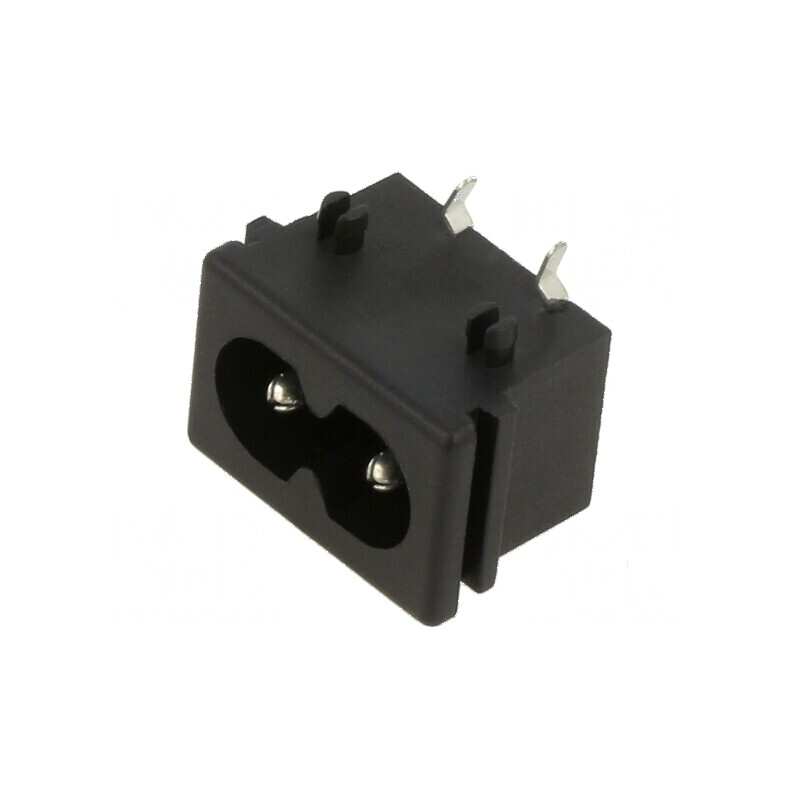 Conector alimentare AC 2,5A 250VAC IEC 60320 2570 soclu tată | Electronic-mag.ro | Componente Electronice