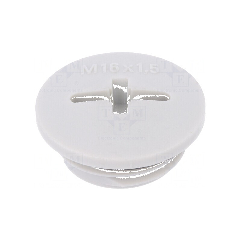 Capac protecție M16 1,5 IP68 poliamidă gri deschis 7mm | Electronic-mag.ro | Componente Electronice