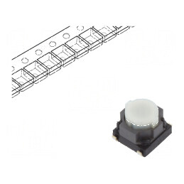 Microîntrerupător TACT SPST 0,02A/15VDC SMT fără 3,5mm | Electronic-mag.ro | Componente Electronice